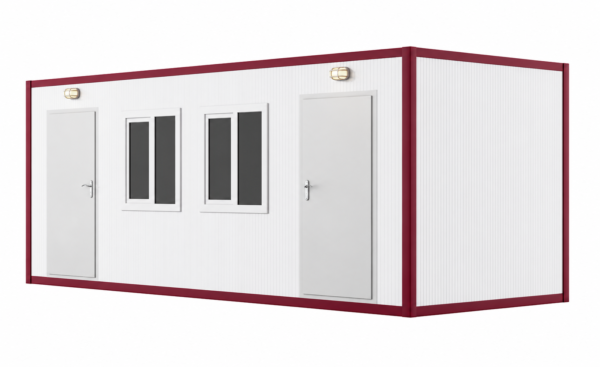 300x700 Çift Girişli İki Odalı Boş Konteyner