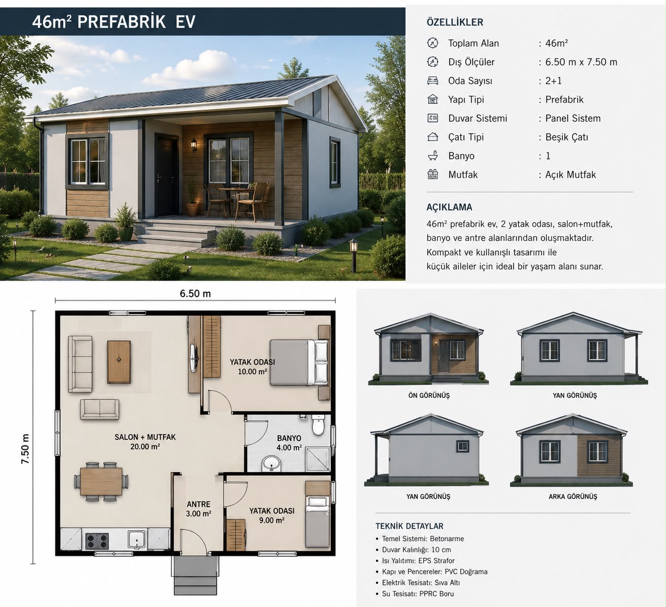 prefabrik ev fiyat ve modelleri