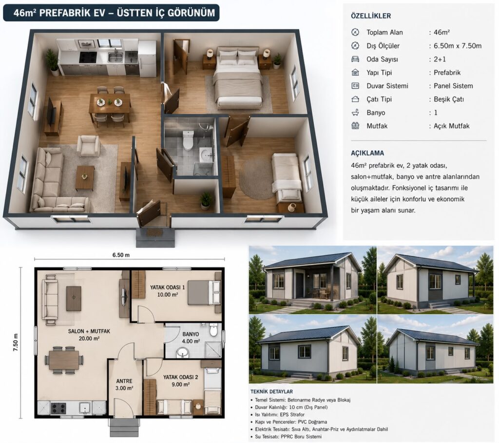 prefabrik ev fiyatları